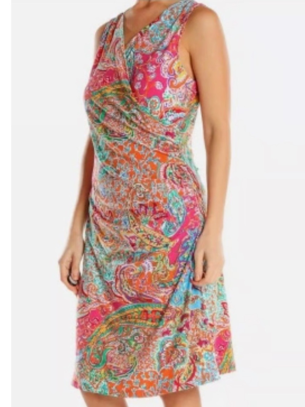 Lauren Ralph Lauren Summer Paisley Wrap Dress Resort wear | Size Large